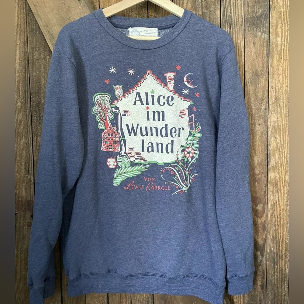 Out Of Print “Alice In Wonderland” German Sweatshirt